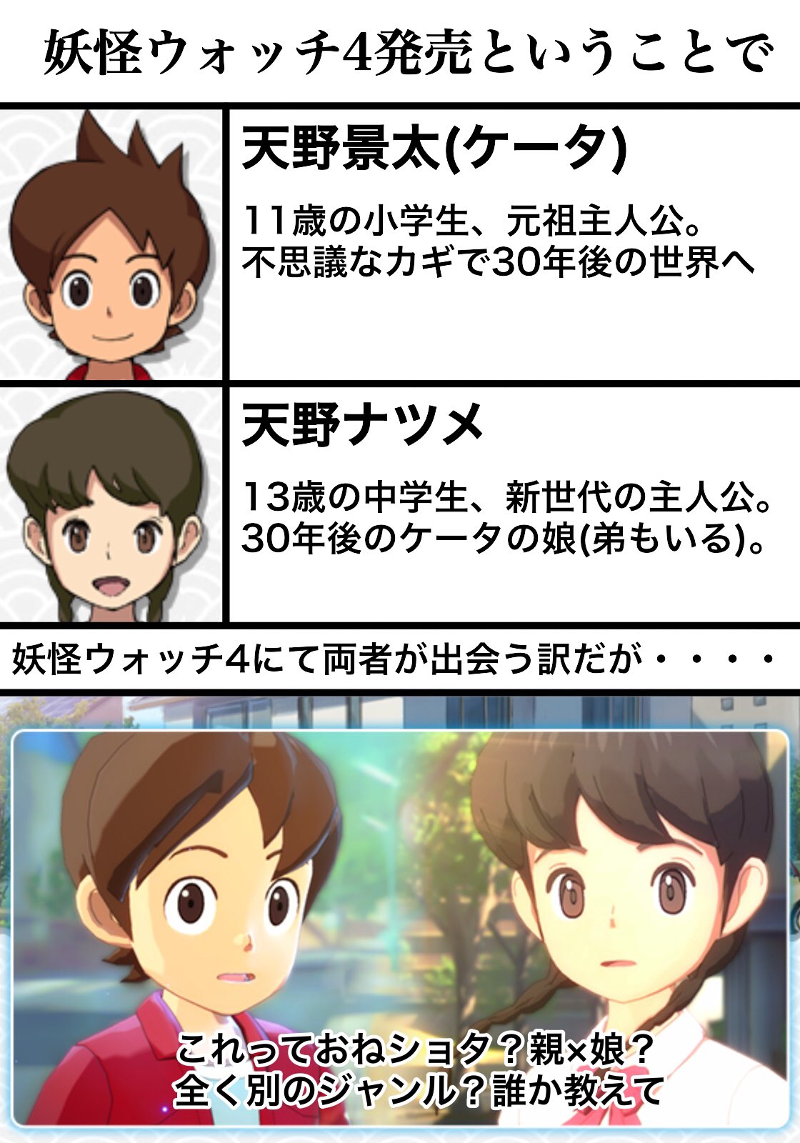 シャドゥー 妖怪ウォッチ4にてケータくんとナツメちゃんが絡むと聞いてちょっとした疑問が生まれました 教えてエロい人 シャドゥー 妖怪ウォッチ4にてケータくんとナツメちゃんが絡むと聞いてちょっとした疑問が生まれました 教えてエロい人