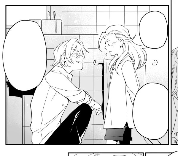 今回の原稿のおきにいりコマ
線画おわってトーンはじめた!はやく完成させたい～ 