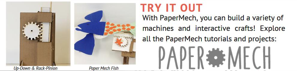 CSforAllTchrs's tweet photo. Use PaperMech to create "paper mechatronics" with your students. Find tools and techniques for combining mechanical movements with paper crafting. Find it on the DIY engineering issue of @NSF's #CSBitsandBytes → https://t.co/rdqoa9ZbHk #CSforAll #STEMforAll @NSF_EHR @NSF_CISE https://t.co/5WyDCtf3YK