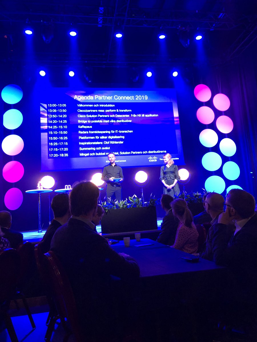 #CiscoPartnerConnect fullspäckat schema!