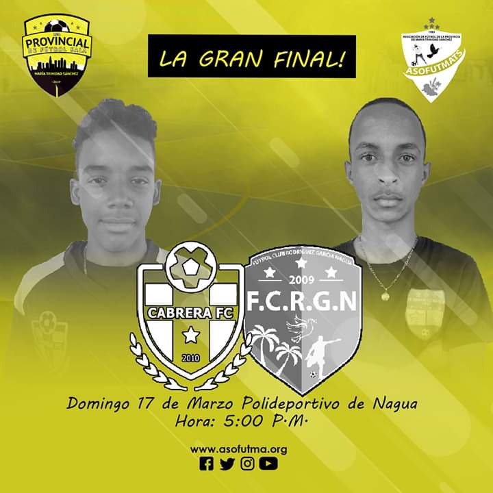 fcrgoficial's tweet photo. Estamos Listo Para la Gran Final de la I Liga Provincial de futsal @asofutmats 2018/19.
Ven Acompáñanos este Domingo 17 Polideportivo de Nagua, 5:00 P.M.
🎫 RD$ 50 P/P
Niñ@s Entran Gratis
#CabreraFc Vs @FcRodriguezG
#Somosfcrodriguezgarcianagua #FinalFutsalProvincial ⚽️⚽️ https://t.co/gi1RlBGPzW