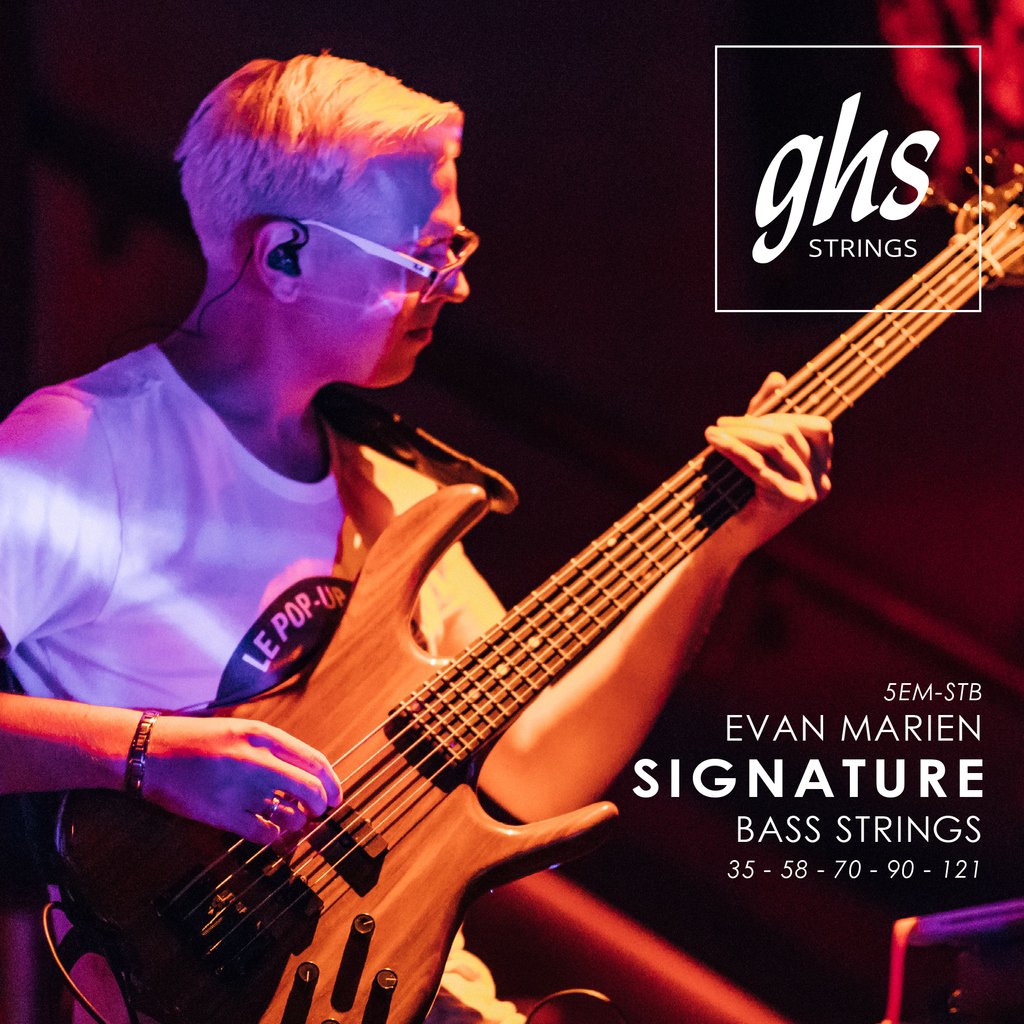 ghsstrings's tweet photo. We're incredibly excited to release the @evanmarien #signatureset of #bassstrings, based of the gauges Evan's been using for over ten years! Evan credits this custom gauged set as a big part of his sound! Available at store.ghsstrings.comt! #ghsstrings #evanmarien #evanxdana https://t.co/cxMDAWhvt8