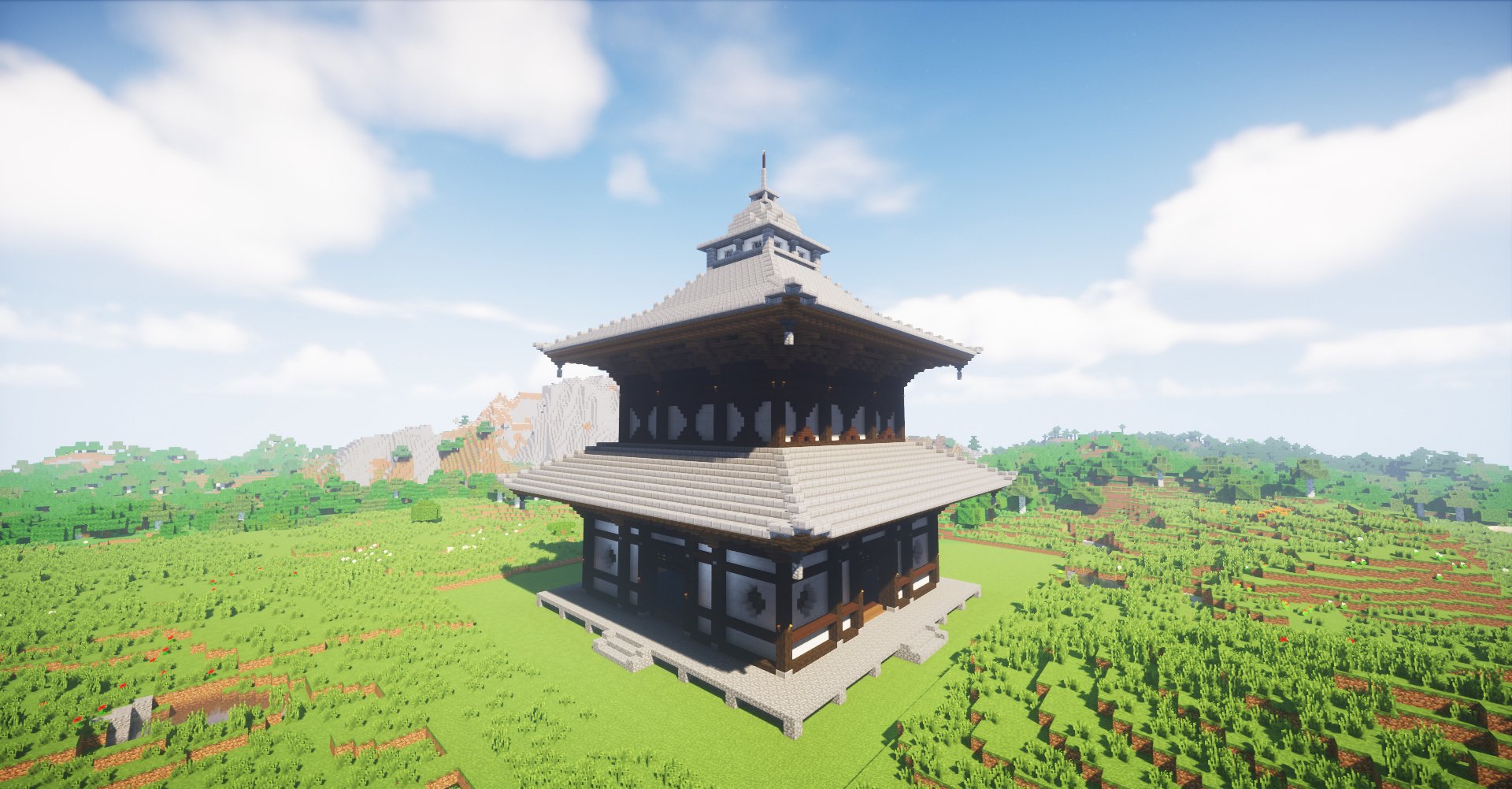 Seven 久々のバニラの建築面白かったから 新たに和風の塔を作ってみた ちっちゃいけど モデルは東福寺の経蔵っていう建物 バニラで建築modなしで作った割には 結構よくできたと思う Minecraft マイクラ