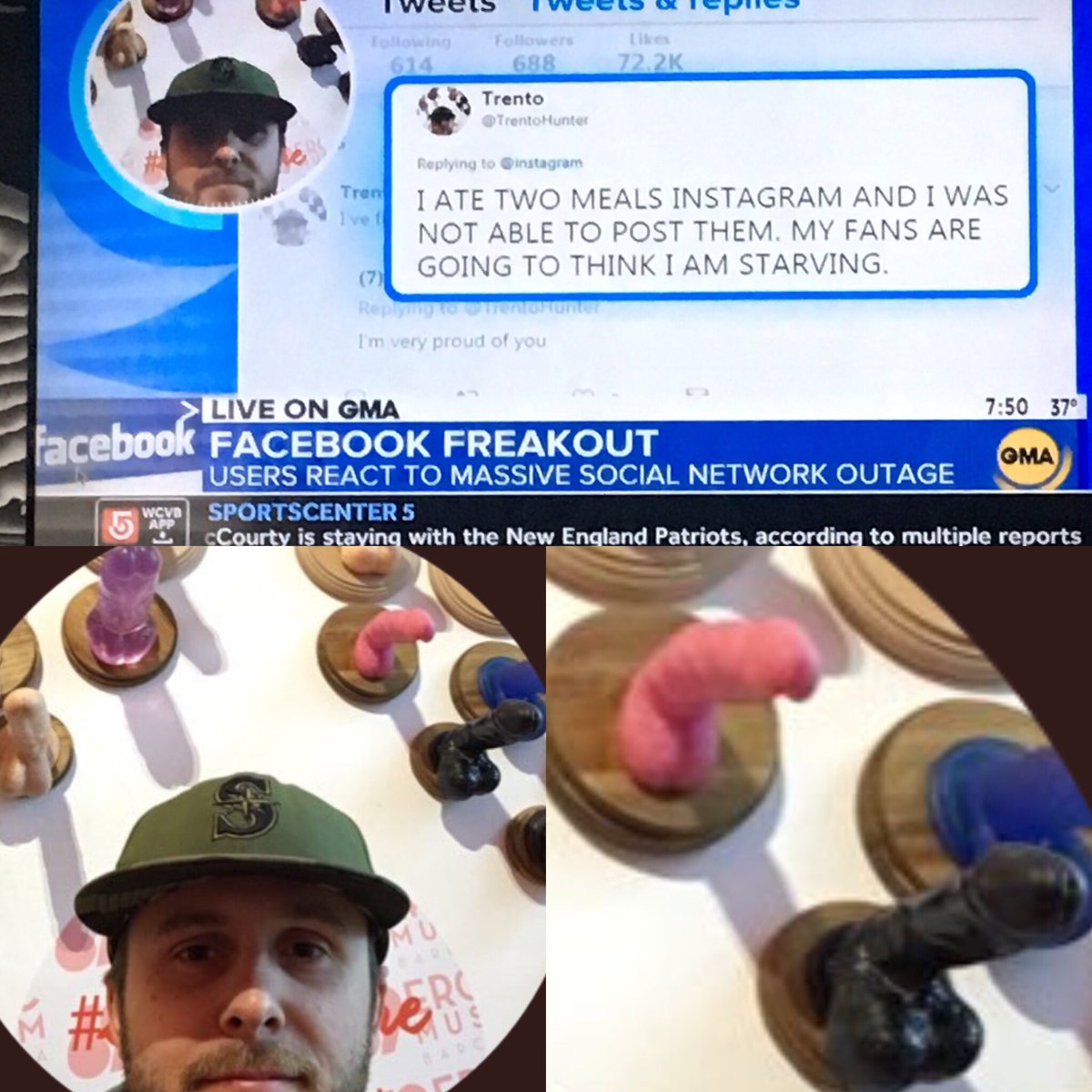 Shurtlieff's tweet photo. @GMA I rubbed my eyes and took another sip of coffee to make sure I was seeing this right - might want to have a discussion with @LaraSpencer’s editing team...#liveongma #InstagramBlackout2019 yikes. https://t.co/oqPo0K70pk