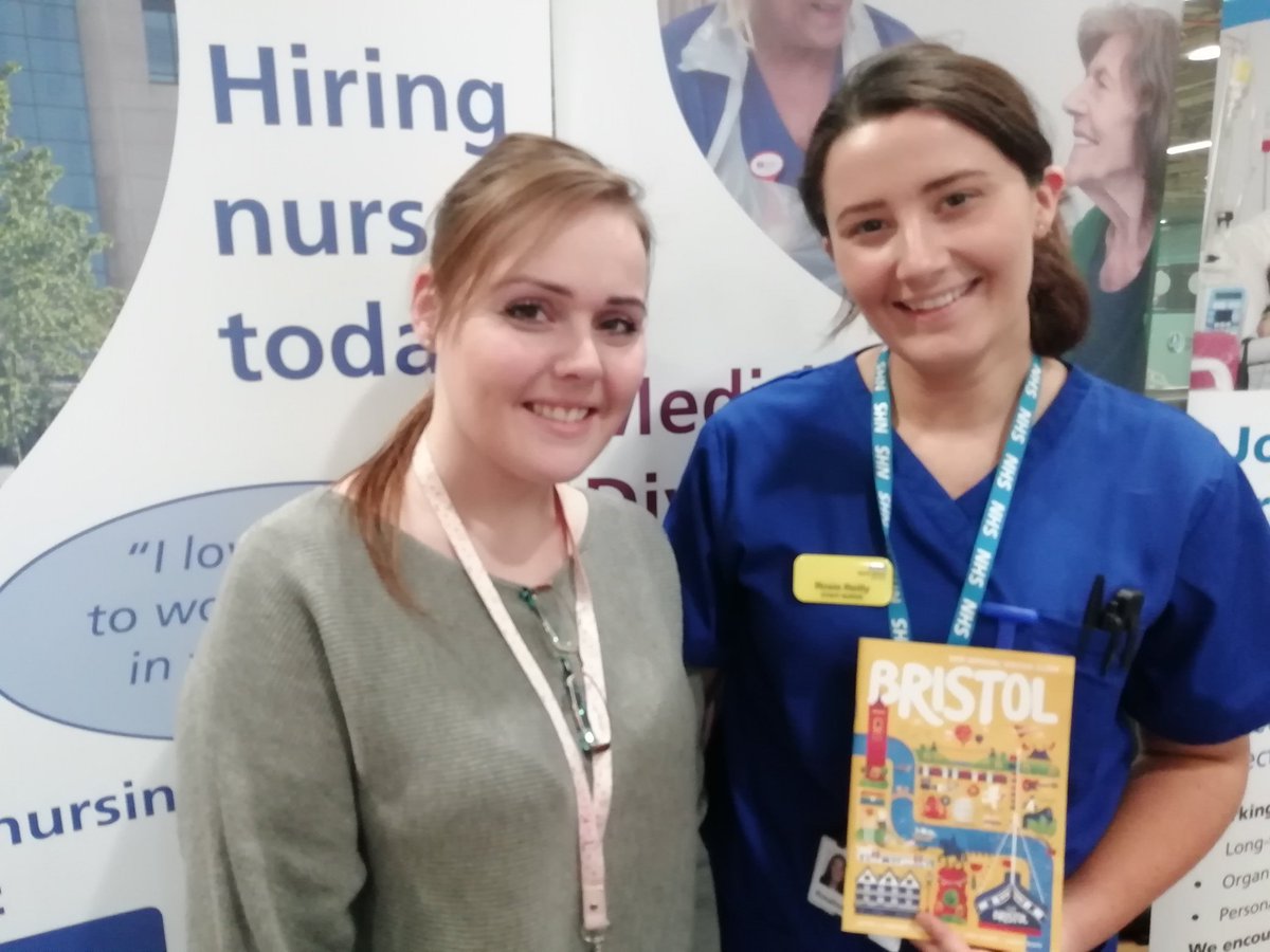 BFTCareers's tweet photo. Sarah and Rosie are sharing their stories on #NQN experience at @NorthBristolNHS and all the reasons they love #Bristol 

@worc_unicareers https://t.co/EcB5LezrY8