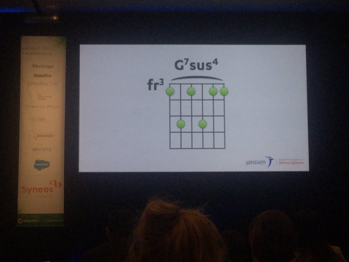RxStrategy's tweet photo. ”Its been a hard days night”. To differentiate the film John Martin said you have to captivate the audience from the beginning.  The chord is made up of 4 elsments. How to make #pharmafuture happen? - create alignment across all of the parties. #efpbarca thanks @KrisSterkens https://t.co/Ls17vm4QOe