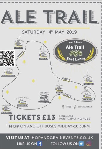 IT’S BACK! We are included yet again on the trail so if you fancy getting involved you can buy your tickets at our tap room now. 👍🏻
#aletrail #northernwhisper #whatsonlancashire #aletraileastlancs #realale #craftbeer #breweriesinlancashire