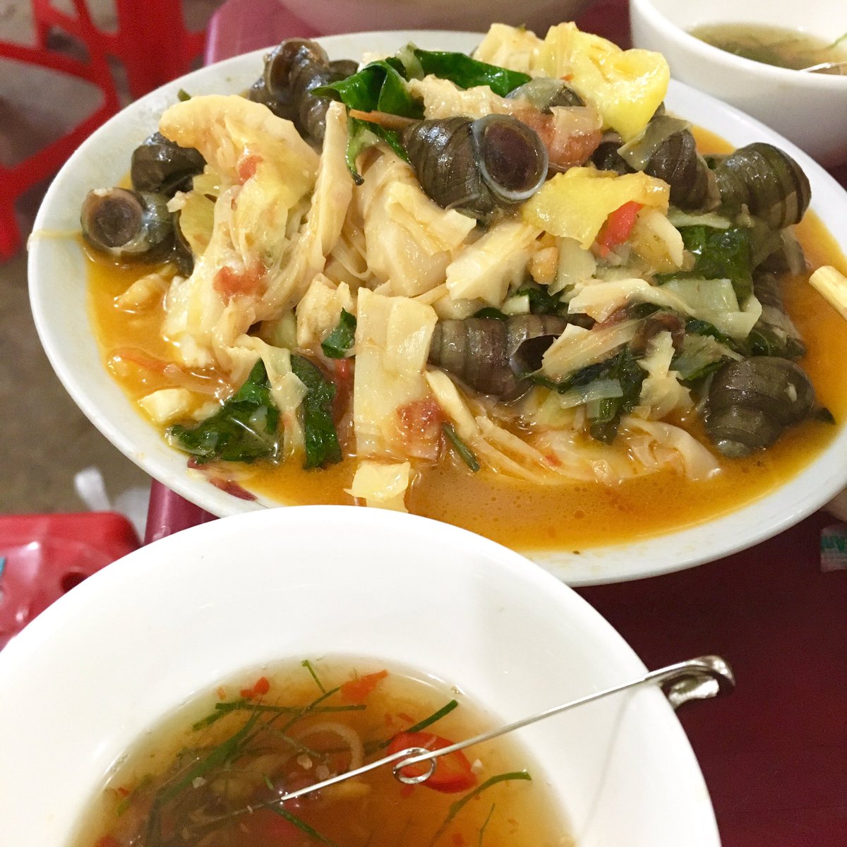 井の字 タケノコ Măng ベトナムでは食べる頻度が高い食材 鴨肉との組み合わせも捨てがたいが 私のお気に入りはタニシ とのピリ辛煮 安全ピンはタニシの身を取り出すために使う 市場で見かけた採れたままのタケノコはその色形から察するにハチク 井の字 タケノコ Măng ベトナムでは食べる頻度が高い食材 鴨肉との組み合わせも捨てがたいが 私のお気に入りはタニシ とのピリ辛煮 安全ピンはタニシの身を取り出すために使う 市場で見かけた採れたままのタケノコはその色形から察するにハチク