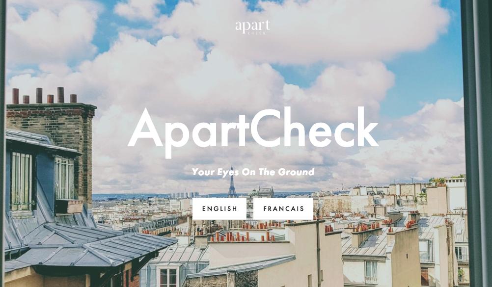 ApartCheck's tweet image. *UPDATE* Our new #website is up and running in both English and French! Follow the link to check it out: apartcheck.com #apartcheck