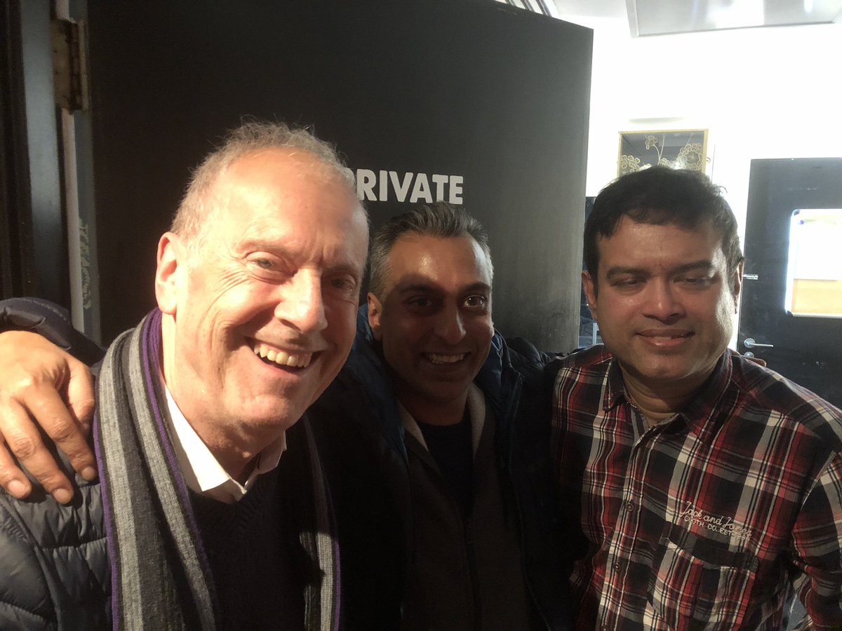 PtBose's tweet photo. @paulsinha @GylesB1  @sohotheatre  #greatcomedy #bengalibuddies https://t.co/raHHZlbpVR