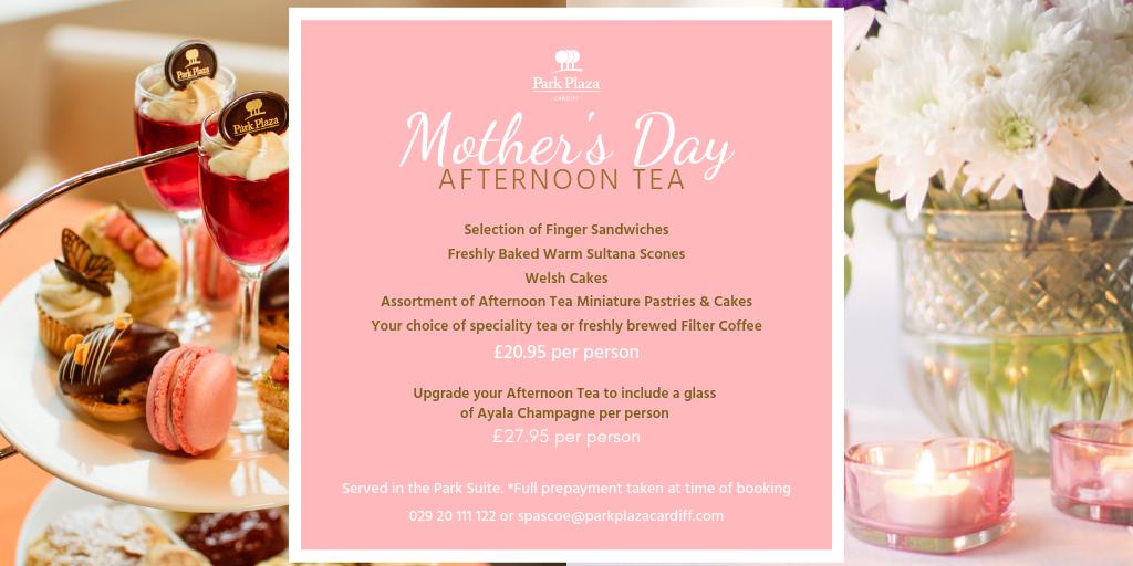 Nothing beats a brew with mum... ☕️ So make it special this Mother's Day with Afternoon Tea 🍰

Call 02920 111 122 to book