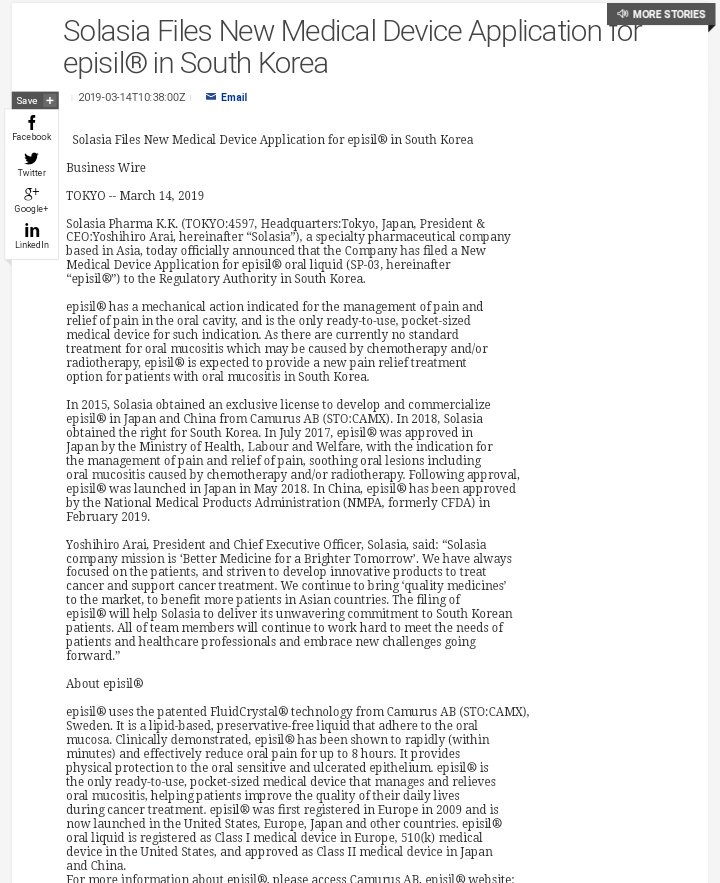 neko_nekodayo's tweet image. #Pledpharma
#PledOx

3.Indication expansion – CIPN with taxanes

『CIPN with taxanes!!!』

#Solasia TYO 4597
bloomberg.com/quote/4597:JP
2019/03/14 Episil in South Korea
Very busy today!