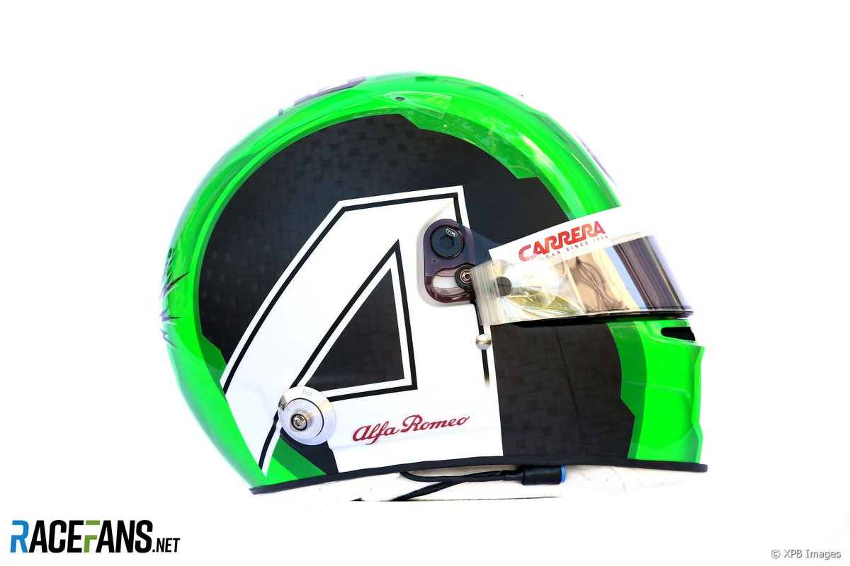 PFF1's tweet image. My personal Top-4 helmets of 2019. 

Keywords : Individuality, Recognisability, Simplicity