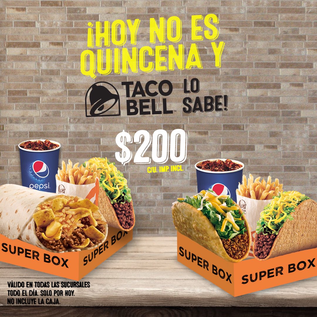 TacoBellRD's tweet photo. AH, EPERENSE ANTES DE DEJENME DECIRLES QUE HOY te resolvemos el día más duro de la quincena… de nada 😏🤪... CAMBIO Y FUERA VEVE
#TacoBellAddicts
#TacoBellRD https://t.co/ezdYyVGByS