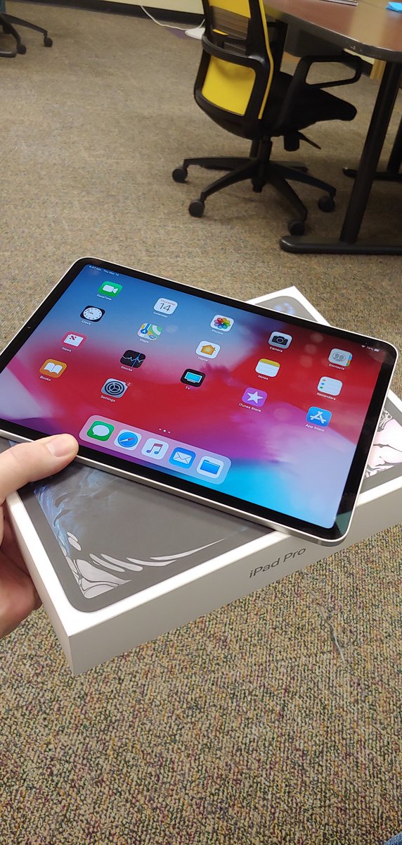 RussNelsonII's tweet photo. Missed delivery twice, so finally picked up my new toy this morning.  
#AppleMasters

Thank you @RyanGoneTeachy !
@OgieGajewski @A2ShawnLewis https://t.co/ZxO1U13UPR