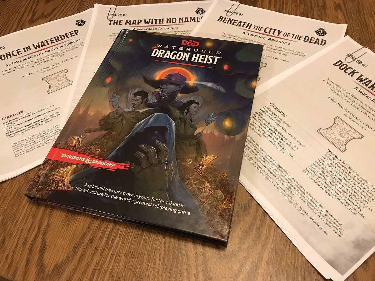 Travis_Fauber's tweet photo. Iβm DMing a 24 hr streamed game on May 4th of DDAL hardback WDH to raise π΅ for team WV Fox & @extralife4kids . Click to donate below π #extralife #extralife4kids #charity #24hr #wv #wvfox #dnd #dungeonsanddragons #waterdeep #dragon #heist #help #donate https://t.co/fOxe88b3LB