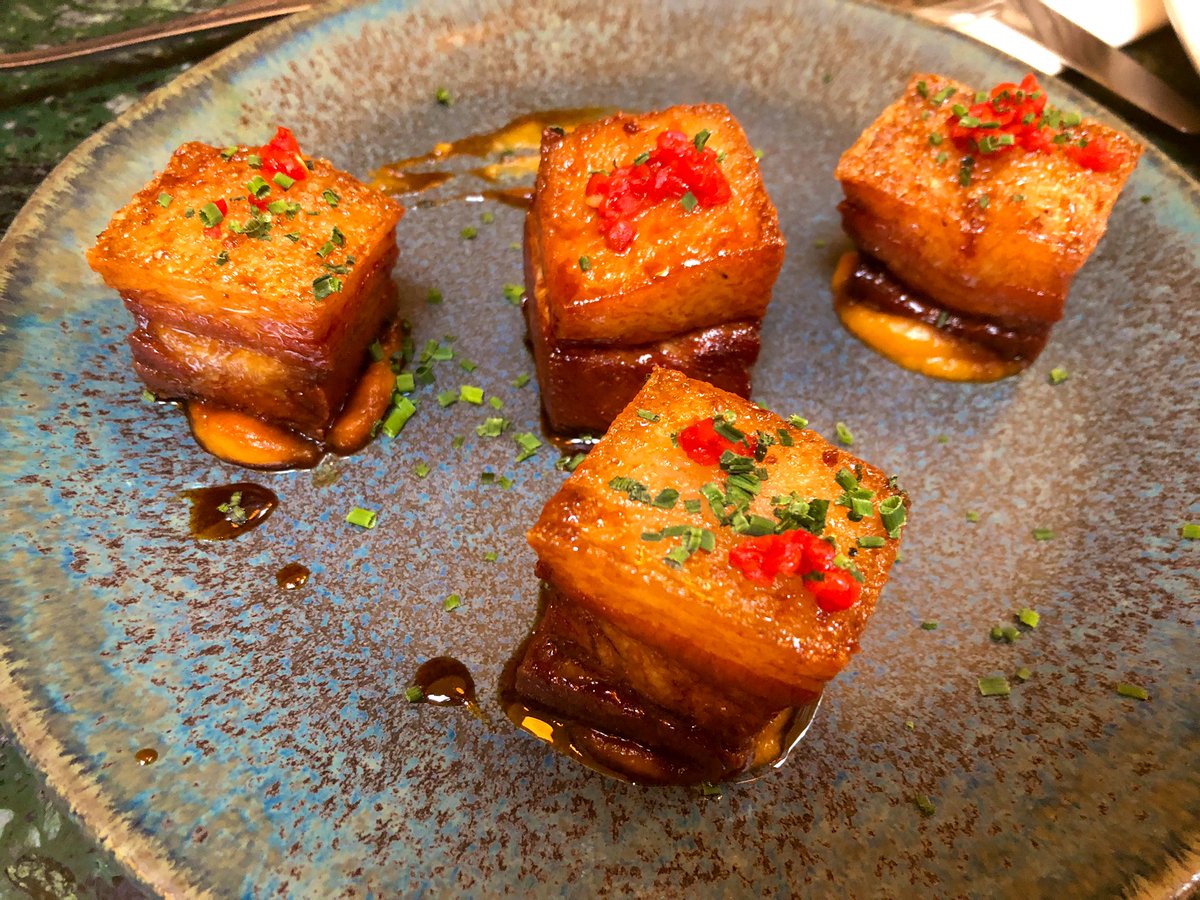 1st course <a href="/SenorCevicheLDN/">Señor Ceviche</a> with an introduction from Chris the chef, Peruvian pot stickers (gyoza) and Chifa Chicarrones (pork belly). Peru is the ultimate fusion cuisine with influences from Japan, Spain, Italy, China and Germany <a href="/TUCOltd/">TUCOltd</a> #TUCOAcademy