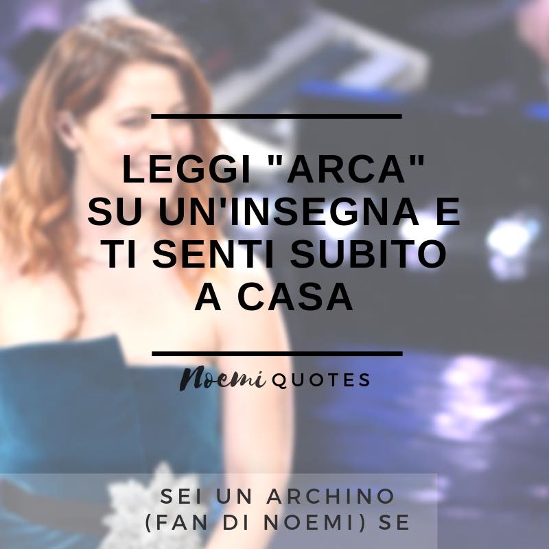 Arca_di_Noemi's tweet photo. Sulla fanpageΒ #NoemiQuotes Γ¨ online la rubrica #SeiUnArchinoSe, dove troverete tante citazioni per scoprire se siete dei veri fan #ARCHINI! π
Noi abbiamo scelto le "nostre"β¦ E voi, siete Archini DOC? π
Scopritelo qui > https://t.co/sYX472P7Imπ
#NoemiΒ #ArcaSempreConTeΒ π https://t.co/aqVlTYJo3O