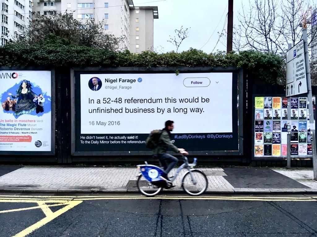 ByDonkeys's tweet photo. You could cover the billboards of Britain with the bullshit of this man.
We might have to. https://t.co/6JrT2m4CXV