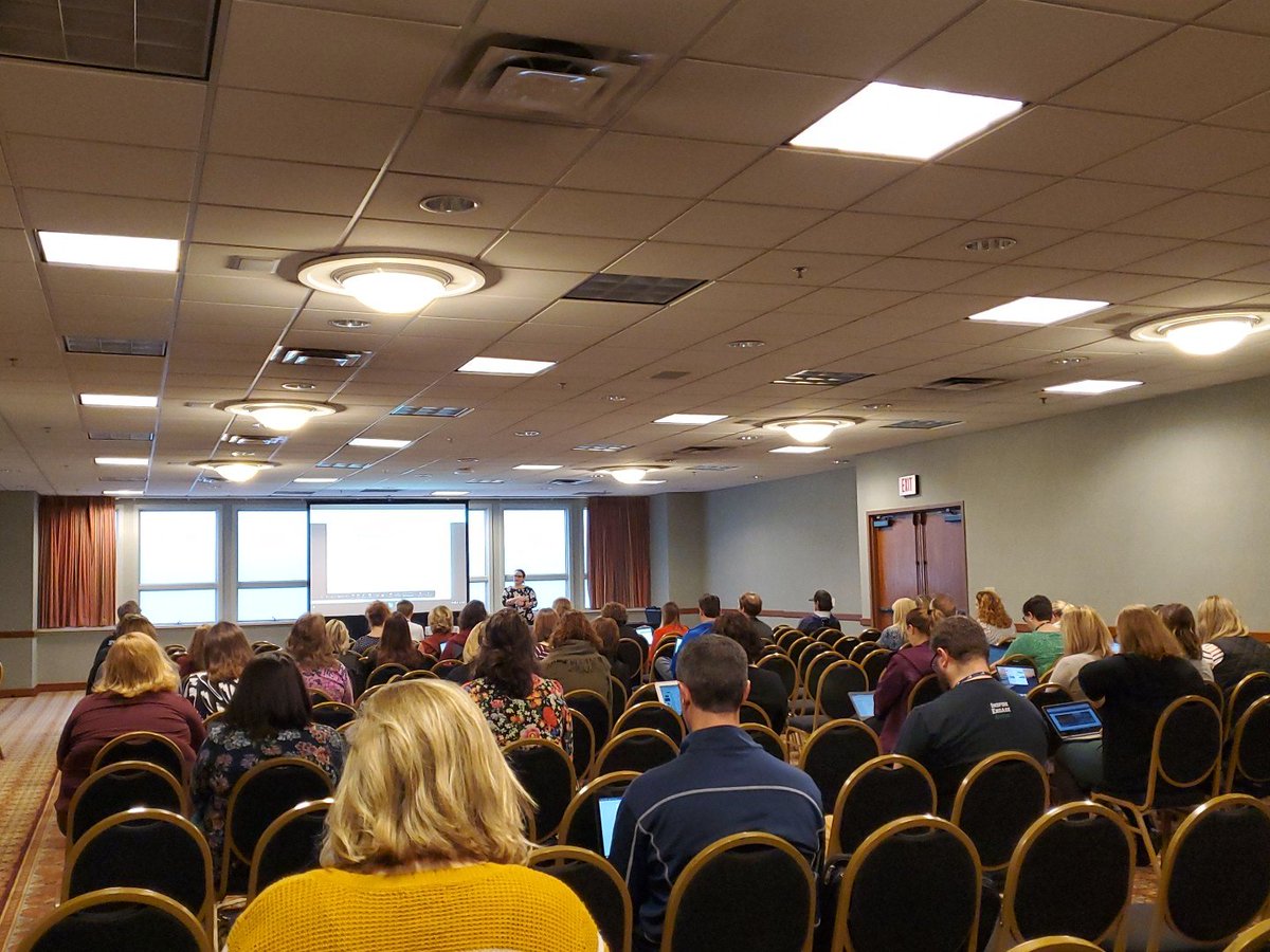MrsDPearsall's tweet photo. @ChasGregory314 is killing it in her #GoogleSlides session! Thanks for advertising my @Nearpod session later today! #kyste2019 #GCT #hcsinnovate #hcsstrongertogether https://t.co/mS6cp8c1Dy