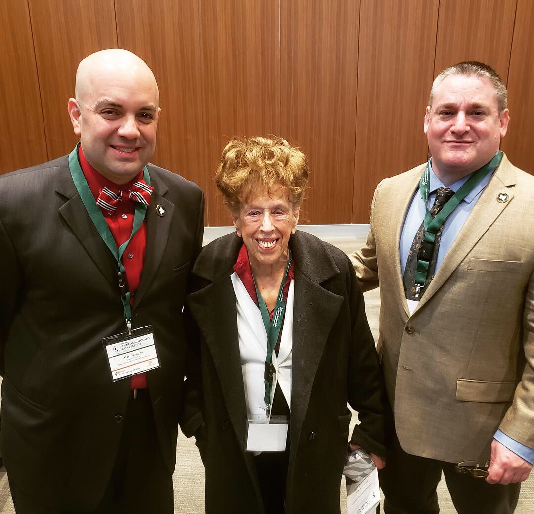 THGAAC's tweet photo. Matt Verdugo and J.E. Wolfson of the #THGC attended the 49th Annual Conference on the Holocaust and the Churches, hosted by the @AckermanUTD at @UT_Dallas.
#Holocaust #Studies #Research #Conference #WWII #History #AckermanCenter #Texas #Liberator #TexasLiberatorsProject #Dallas https://t.co/a6nU3G4lNS