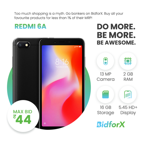 bidforx's tweet photo. Desh ka naya smartphone. #BidforX #Redmi6A
👇
https://t.co/UmeeaKqybS https://t.co/ea9x4460xi