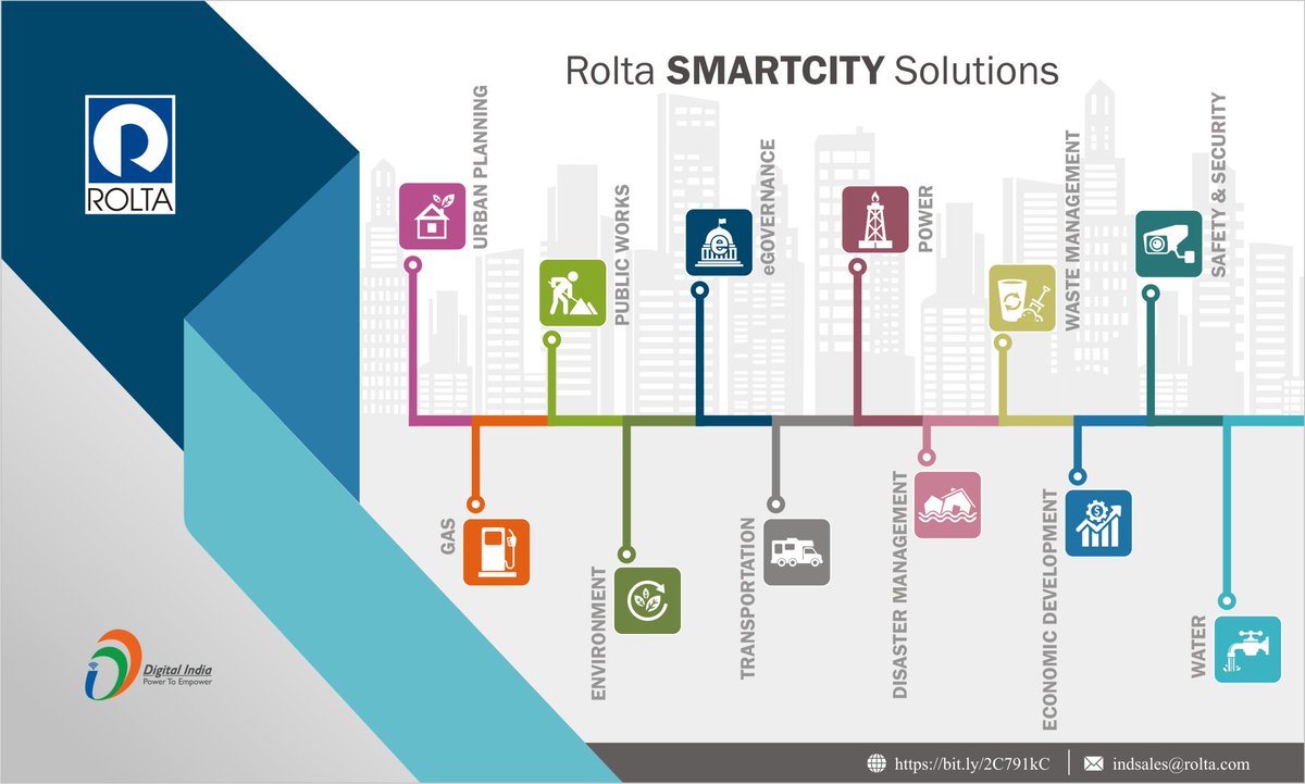 #Rolta #SmartCity solutions are based on four key pillars viz. #InstitutionalInfrastructure, #PhysicalInfrastructure, #SocialInfrastructure, #EconomicInfrastructure. These pillars cut across various verticals. To know more click here bit.ly/2C791kC