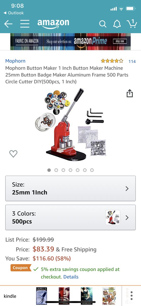 PixieKrit25's tweet image. Found a button maker on Amazon &amp;amp; I’m currently in love with the idea of one.  Has anyone used one before? I wonder if they’re easy to use 🧐#makingallthethings #buttonsfordays