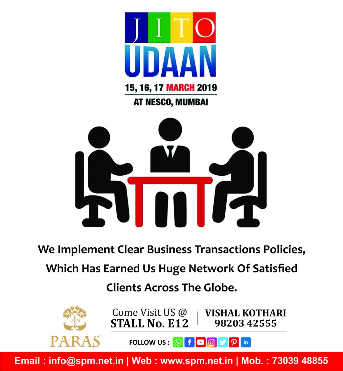 spmparas's tweet image. JITO UDAAN Business Trade Fair 
Events On 15th, 16th &amp;amp; 17th March at NESCO Center, Goregoan
Come Visit @spmparas @ Stall No : E12

More Detail Contact :7303948855 | 9820348555

#coincounting #coinsorting #cashcounting #fakenotedetector #jito #jitoudaan