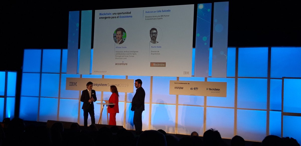 #IBMecosystem19 @AccentureSpain <a href="/blocknitive/">Blocknitive</a> con la tecnología #blockchain #ibm