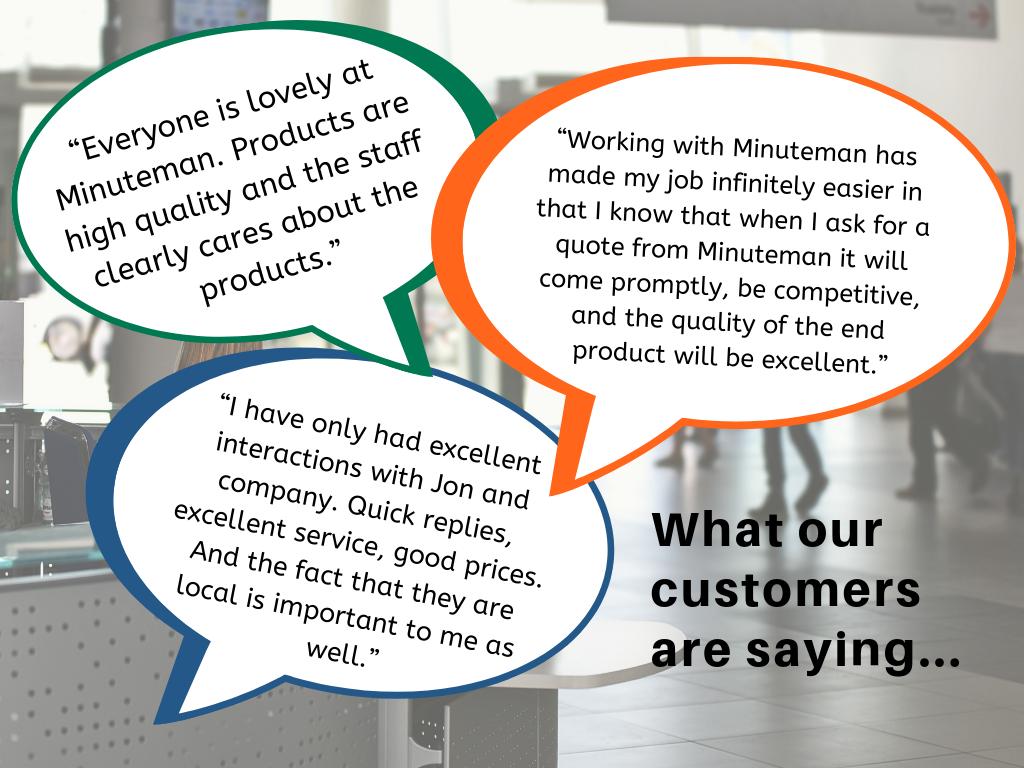 MinutemanVT's tweet image. We love receiving feedback from our customers!