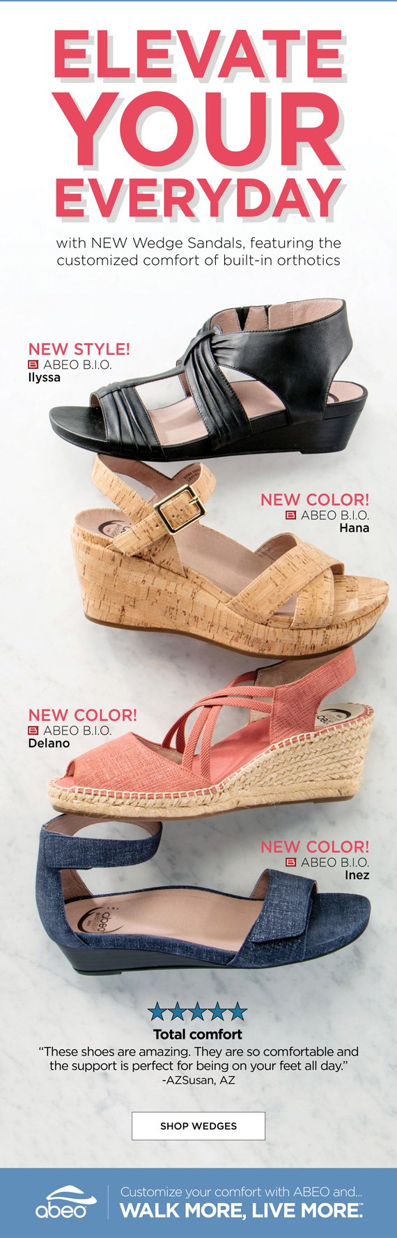 abeo wedge sandals