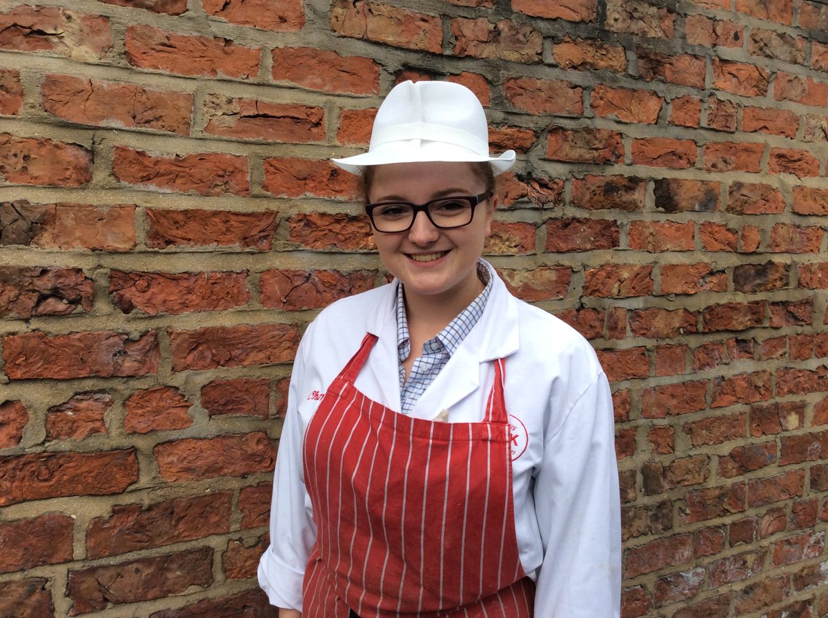 You will always find Charlotte behind the counter, smiling and recommending our homemade sausages! When she's not in the shop, she's baking up a storm in her kitchen, creating some tasty treats for the team! #NationalButchersWeek  Does Charlotte get your vote? Like and RT!