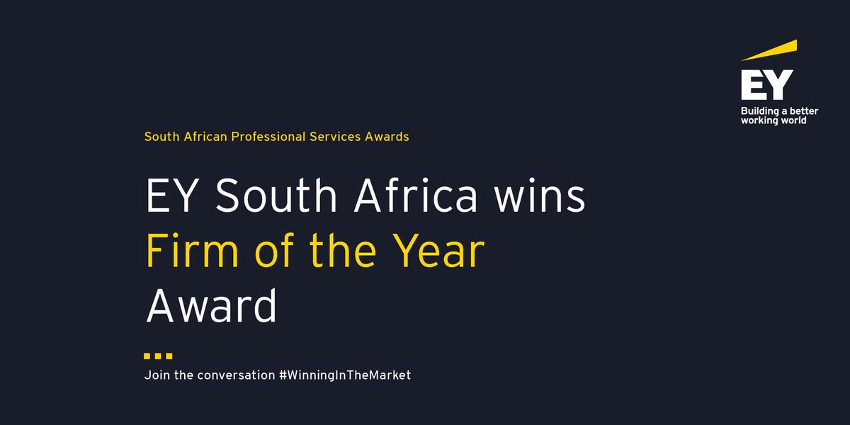 And the Big Four Firm of the Year Award goes to.....

EY!!!! 

#WinningInTheMarket