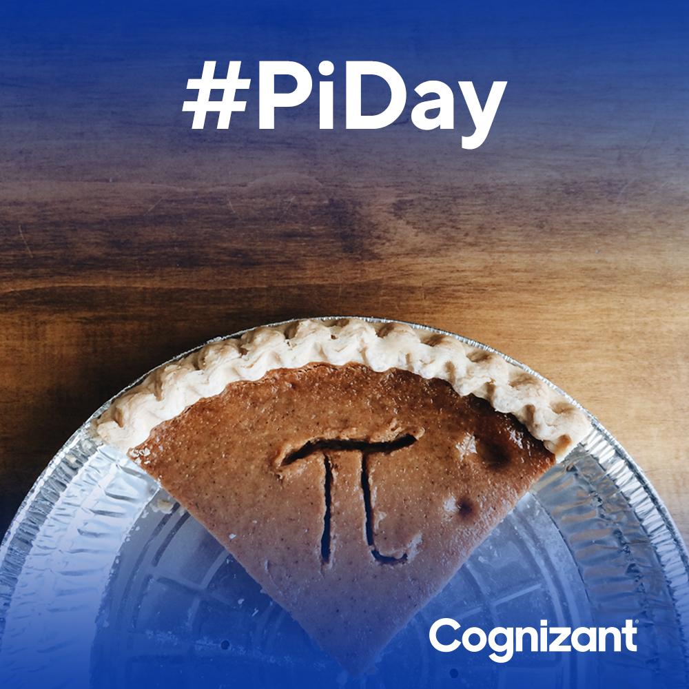 Cognizant's tweet photo. Here’s to 3.14159 (and more) reasons to slice into #digital at scale and speed. Happy #PiDay! https://t.co/G0l6JsPkW3