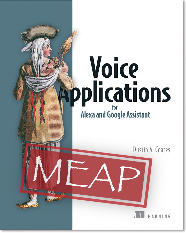 ManningBooks's tweet photo. Hey #TechNOVAVoice ! Especially for all you #voice tech folks 50% off Voice-First Development and Voice Application with Alexa & Google Assistant, all formats with code ctwtechnova19 at https://t.co/Y69jwbBRCb https://t.co/SuF7LVOZhh