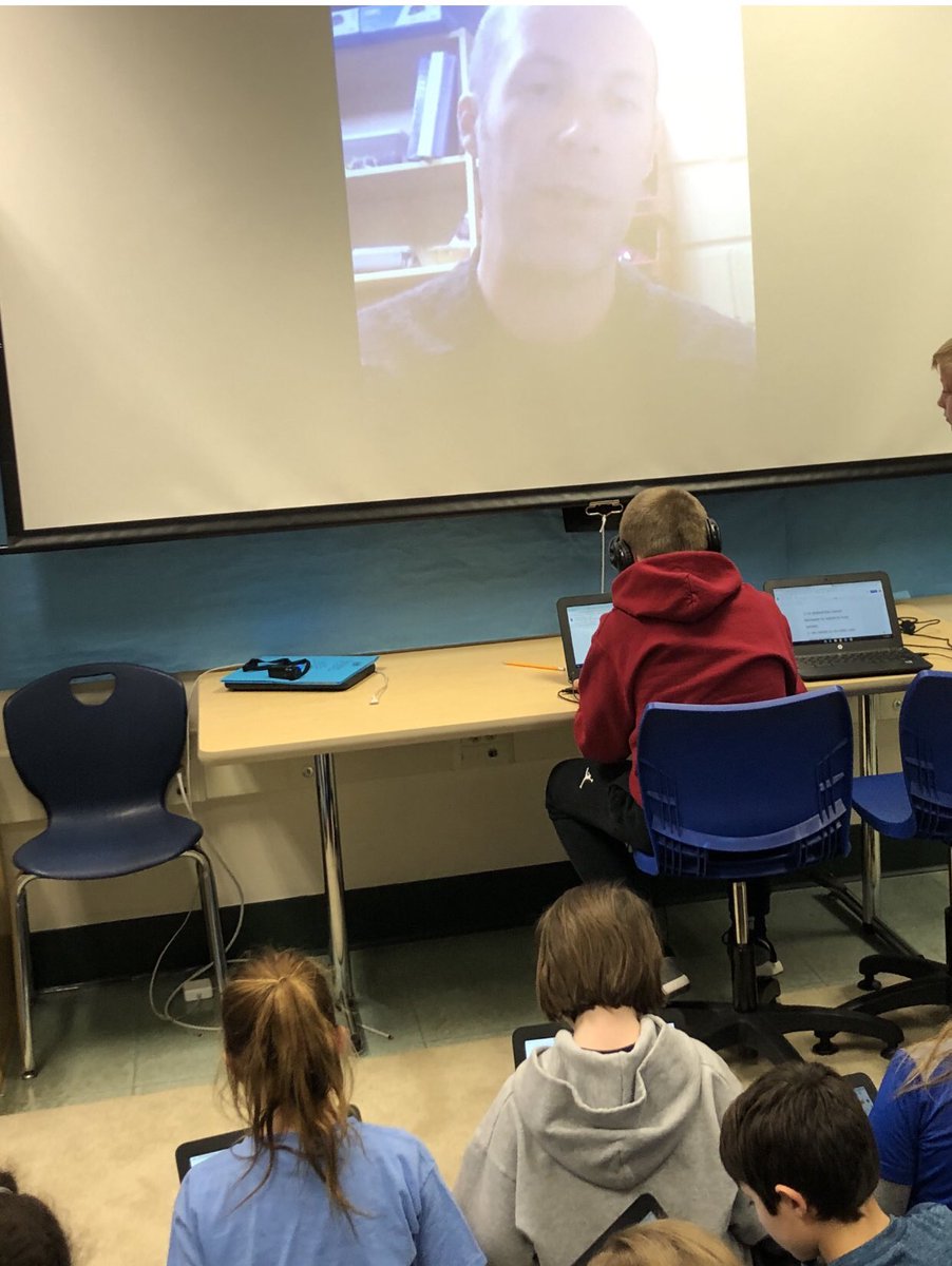 naistechwasser's tweet photo. 4th grade students making a local connection with the director of the YMCA #aNAISing https://t.co/Qqb6wFBm4E
