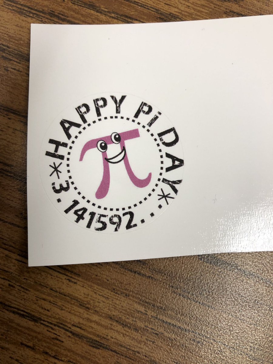 teachsilverman's tweet image. Thanks for the Pi Day swag @mathemizer