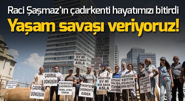 Raci Şaşmaz yalısında yaşarken biz sokaklarda yaşam savaşı veriyoruz. Bu kadar insanı evsiz bırakmışken nasıl rahatça yaşamına devam ediyor?
<a href="/murat_kurum/">Murat KURUM</a> <a href="/BA_Yildirim/">Binali Yıldırım İletişim Ofisi</a> @RT_Erdogan <a href="/Kaynarca_Oktay/">T C Oktay Kaynarca</a> @