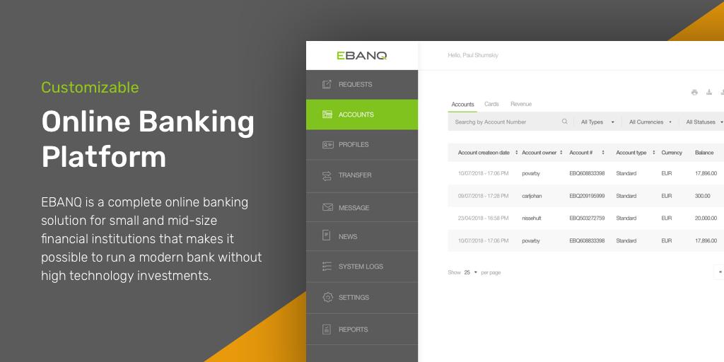 IvashkinSlava's tweet photo. Today many banking institutions are usually not the first to adopt new technologies since this is the filed which requires high security. Though we are lucky to have EBANQ platform as one of our customers because of their positive attitude to innovations.
https://t.co/3lSHUS2Thm https://t.co/jgjTSuQo6B