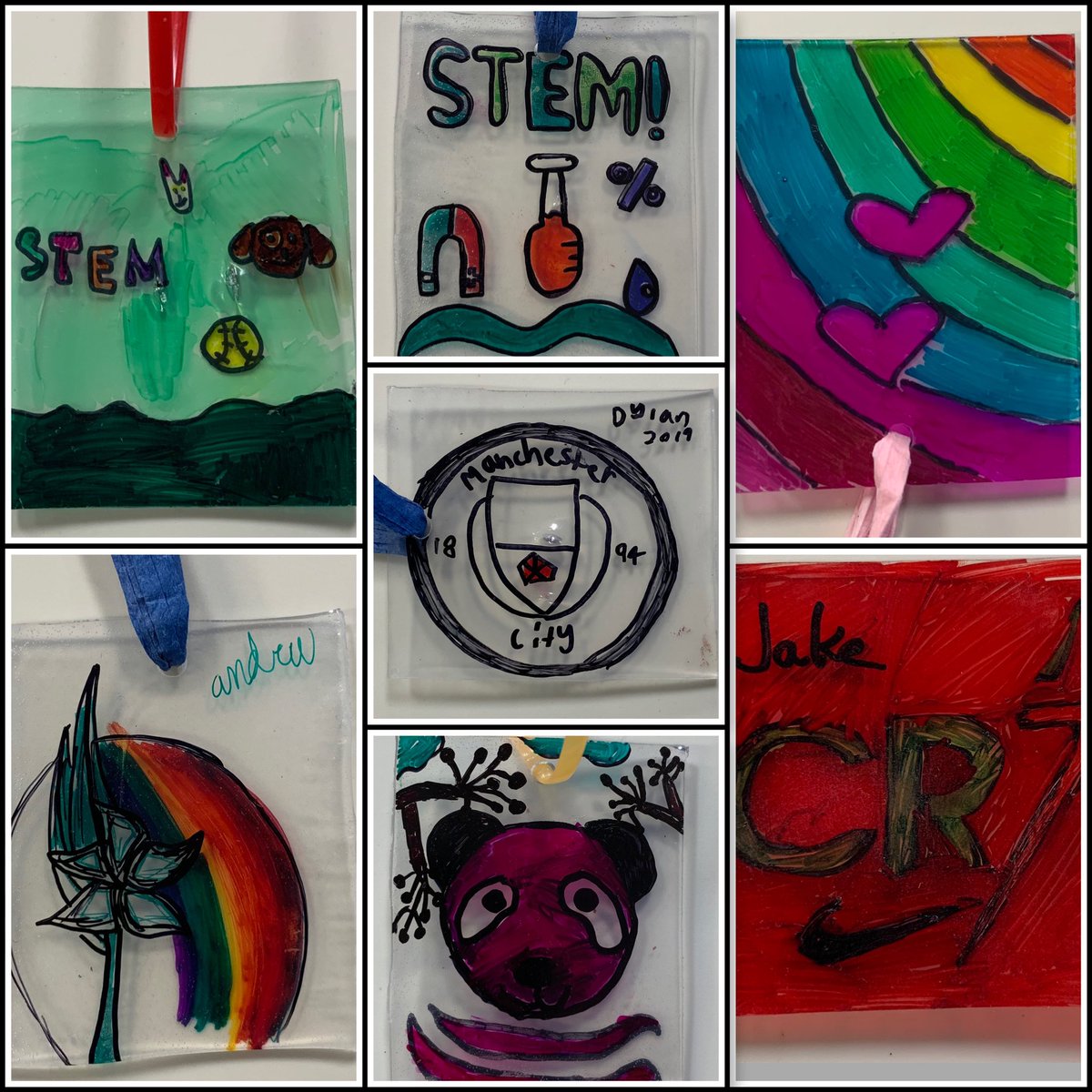 CoachVine's tweet photo. 3rd graders @jcdsps showing their artistic style as they created #shrinkydinks in Art today using a toaster oven as their heating element. Thanks @LindaBa93695255 for making Art so engaging for #dunhamstem students! https://t.co/uHjlGZU0tM