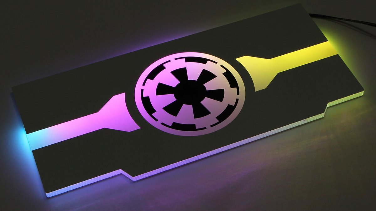 ColdZero_Intl's tweet photo. #RGB Leds Illuminated Graphics Card Backplate #GalacticEmpire by #Coldzero_International #custompc #Pcmod #CaseModdingWithColdzero #gaming #pcgaming #gamingpc #Modding https://t.co/1GikZghRl5