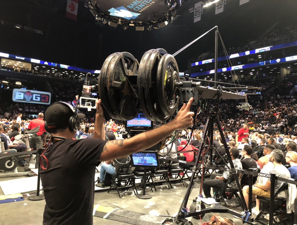ChuckGoslin's tweet photo. #tbt to @thebig3 Championship where we #jib operated #LiveTV https://t.co/9X5caKNhqj