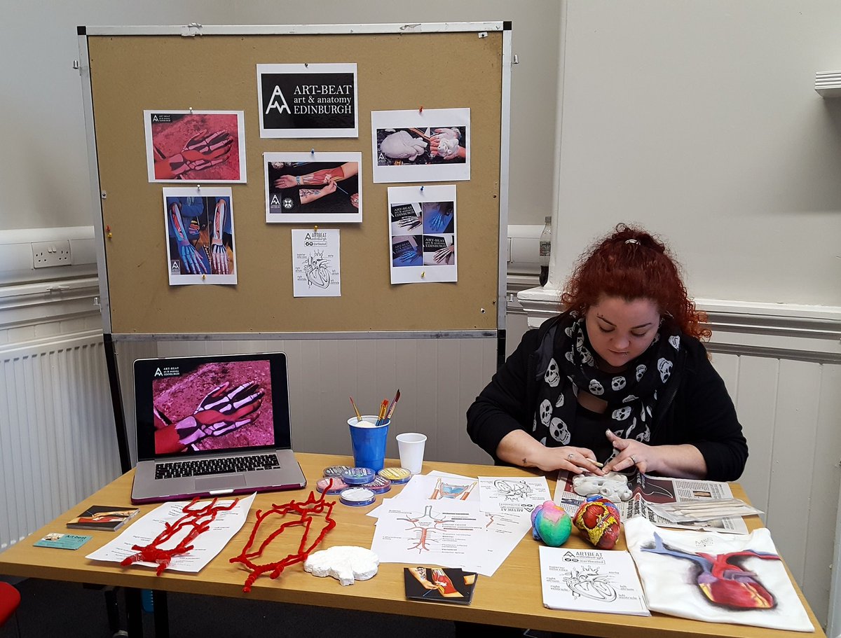 Kimmie working away on a clay heart at our stall at Neurotheatre live 🎨 #artbeatedinburgh #artandanatomy #learnbydoing #anatomicalart
@KimmieD_Tattoos