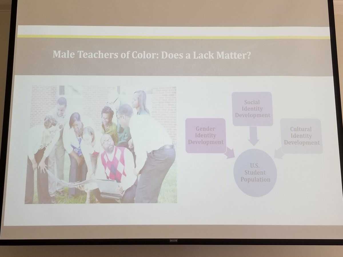 EricMoffaEdD's tweet photo. Yes. Let's change the status quo and recruit/retain males of color into teaching! #ATEVASpringConference https://t.co/JopFd7LCEG