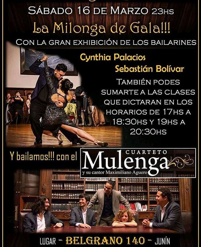 CuartetoMulenga's tweet photo. Este sábado nos vemos en Junin!
#hastalamilongasiempre
#tangofederal https://t.co/eX5U7KgNUS https://t.co/vdjehtkFkM