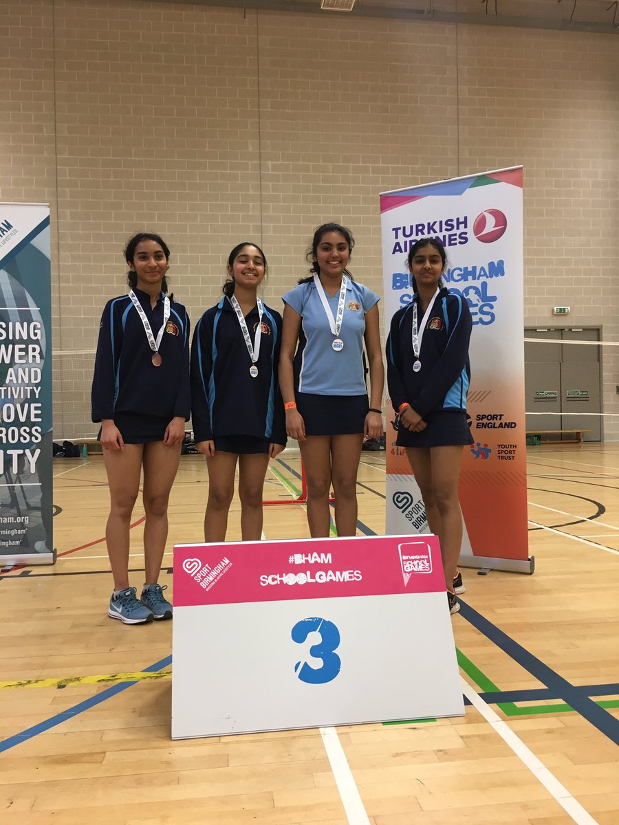 KS4 results are below!🏸

🥇@camphillgirlspe
🥈@HEVIHandsworth
🥉@camphillgirlspe

🏸#BhamSchoolGames

A massive thank you also to @InspireActivity for supporting the event!