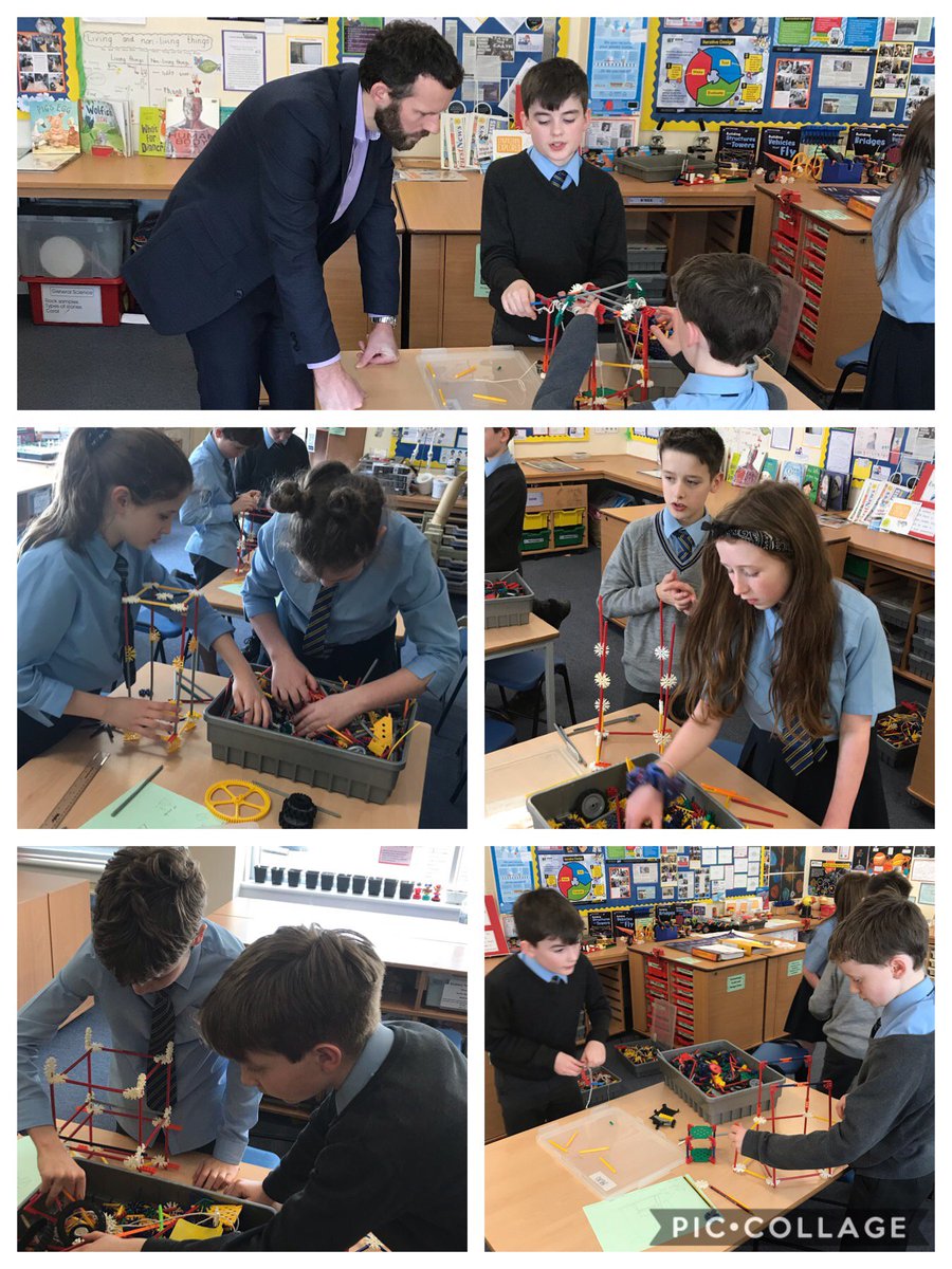 OLM_Primary's tweet photo. Our K’NEX semi-final is underway, lots of planning, designing and constructing going on in the STEM Room just now. Many thanks to Mr Henderson for judging our contest this afternoon @BAMRitchies  @GlasgowSciFest   #OLMSTEM #ERCSTEM https://t.co/arrI2q4dCL