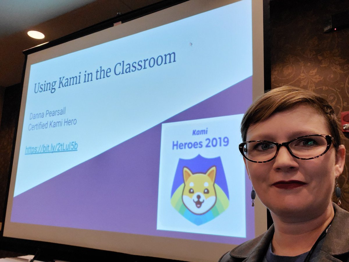 MrsDPearsall's tweet photo. Second presentation of the day is about to start! @usekamiapp @TheKamiHeroes #kyste2019 #hcsinnovate https://t.co/Woh1yV9dmE