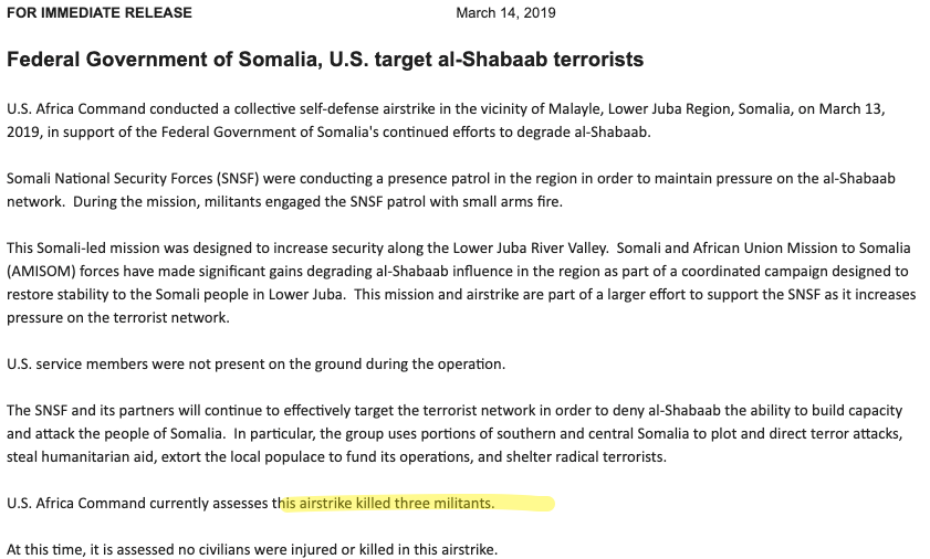 Meanwhile in Somalia - 3 EKIA